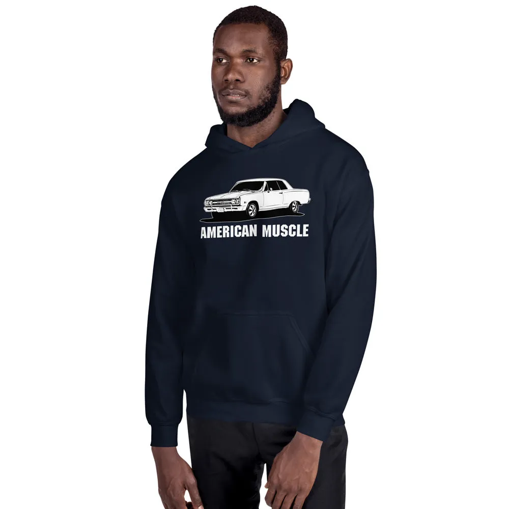 1965 Chevelle Hoodie, American Muscle Car Sweatshirt