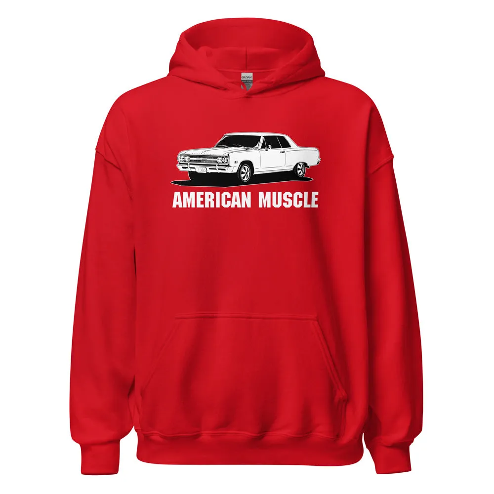 1965 Chevelle Hoodie, American Muscle Car Sweatshirt