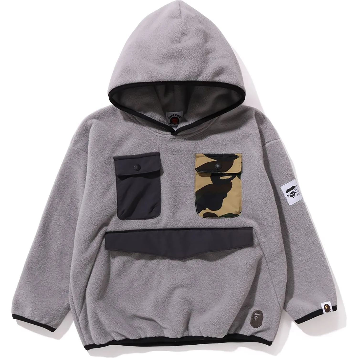 1ST CAMO MULTI POCKETS PULLOVER HOODIE KIDS