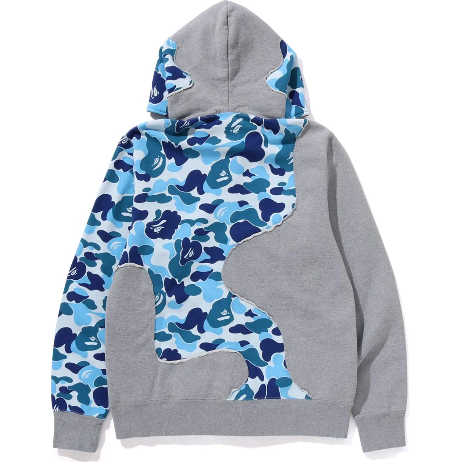 ABC CAMO PATCHWORK FULL ZIP HOODIE MENS