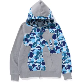 ABC CAMO PATCHWORK FULL ZIP HOODIE MENS