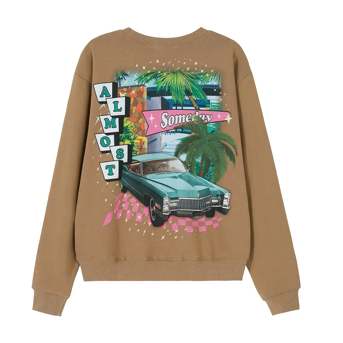 Almost Someday Retro Crewneck (brown)