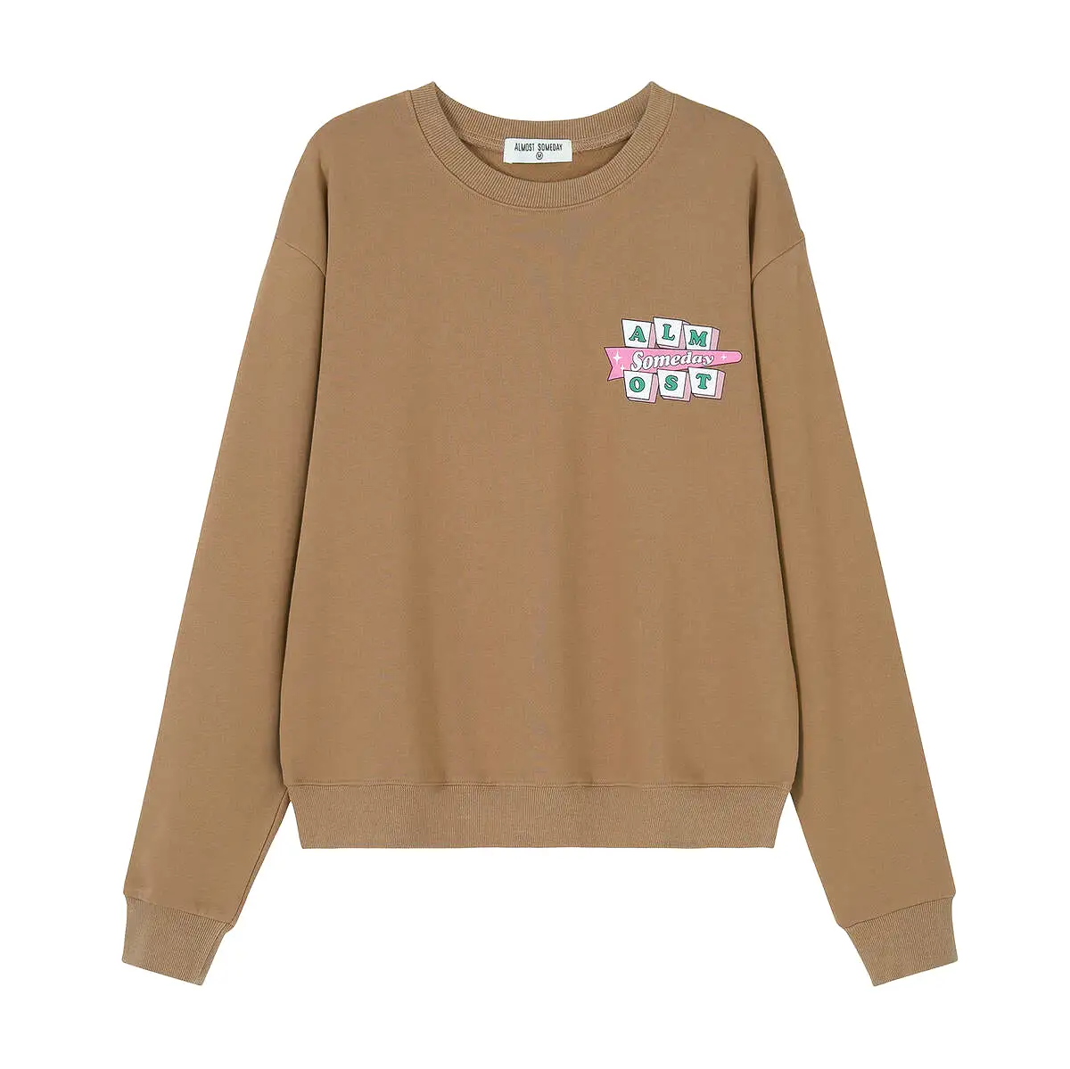 Almost Someday Retro Crewneck (brown)