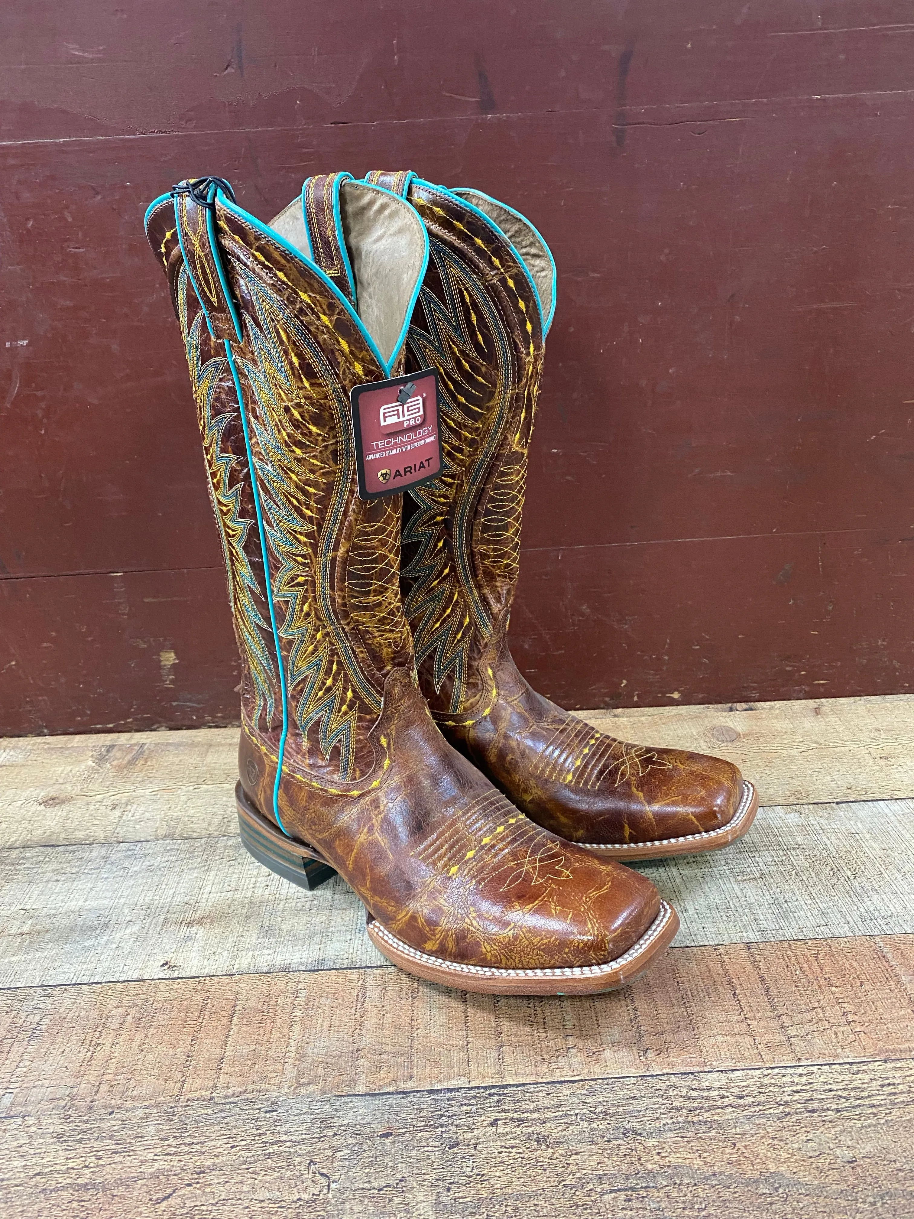 Ariat Vaquera Western Boots - Saddle Tan