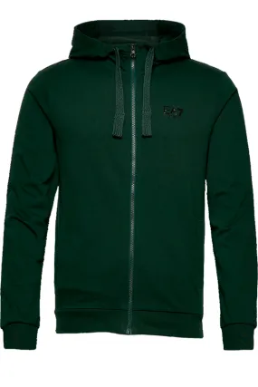 Armani EA7 ID Logo Zip Hoodie Green