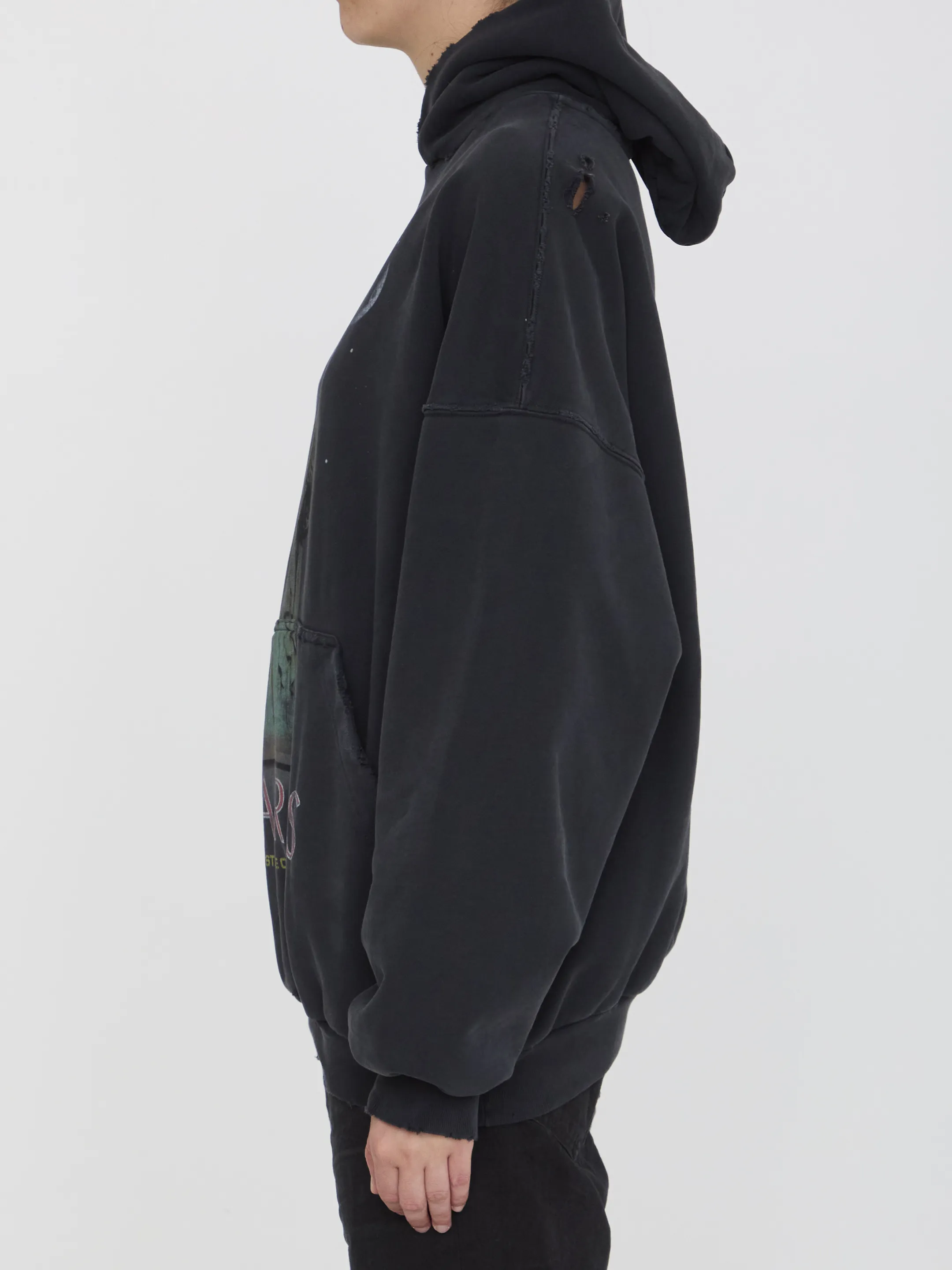 BALENCIAGA  |Paris Liberty Hoodie Oversized in Black