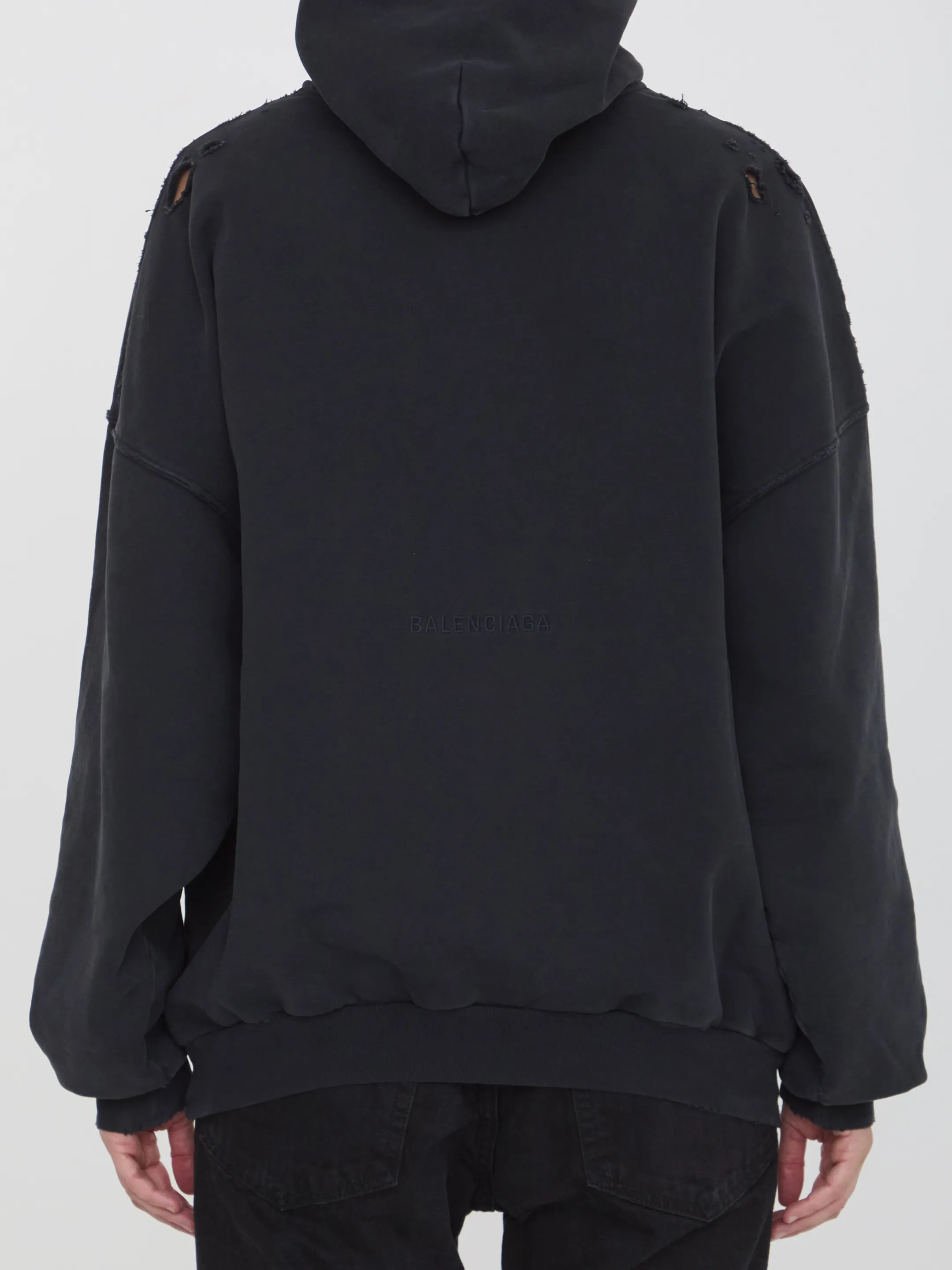 BALENCIAGA  |Paris Liberty Hoodie Oversized in Black