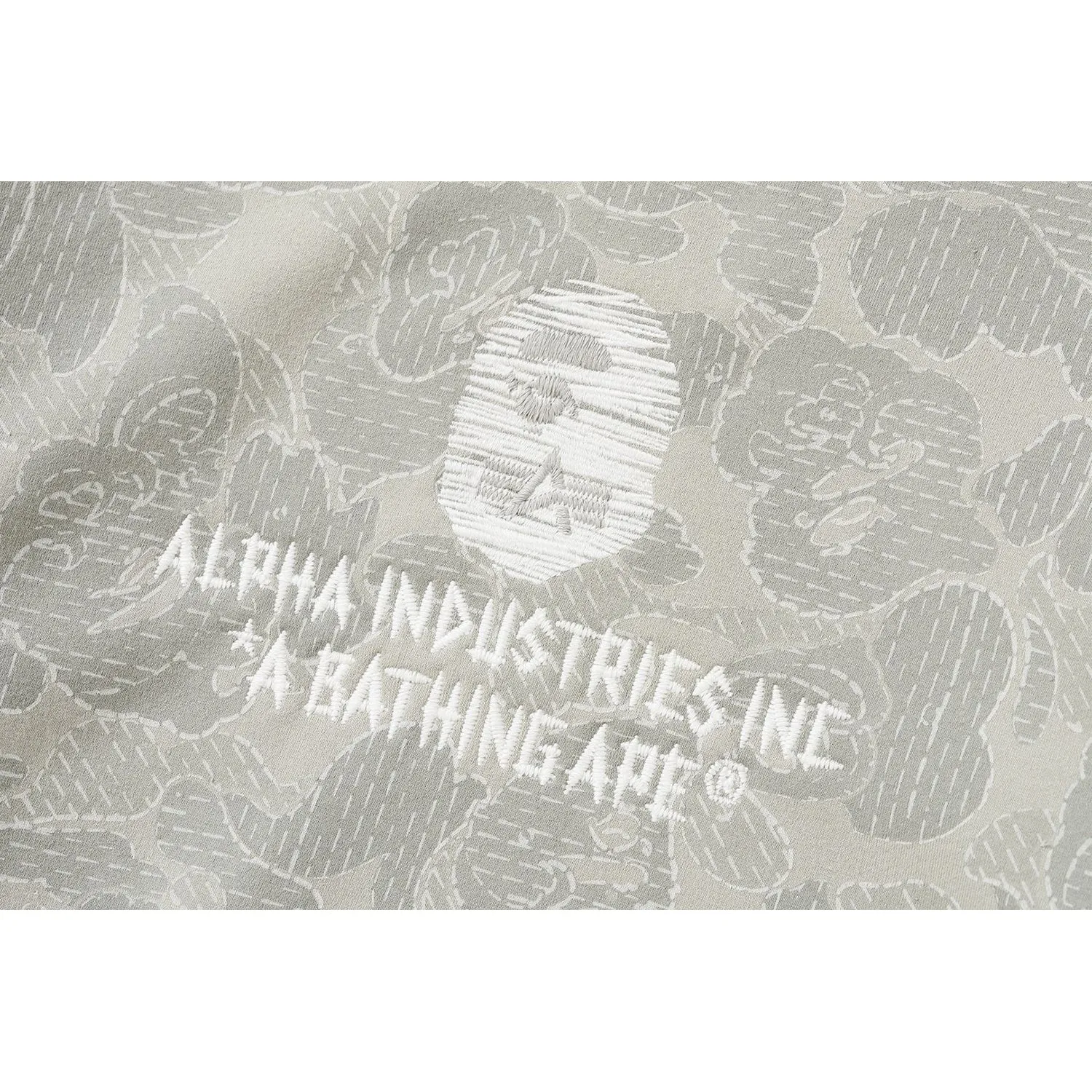 BAPE X ALPHA INDUSTRIES CREWNECK SWEATER MENS