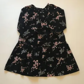 Bonpoint Black Floral Cotton Dress: 10 Years