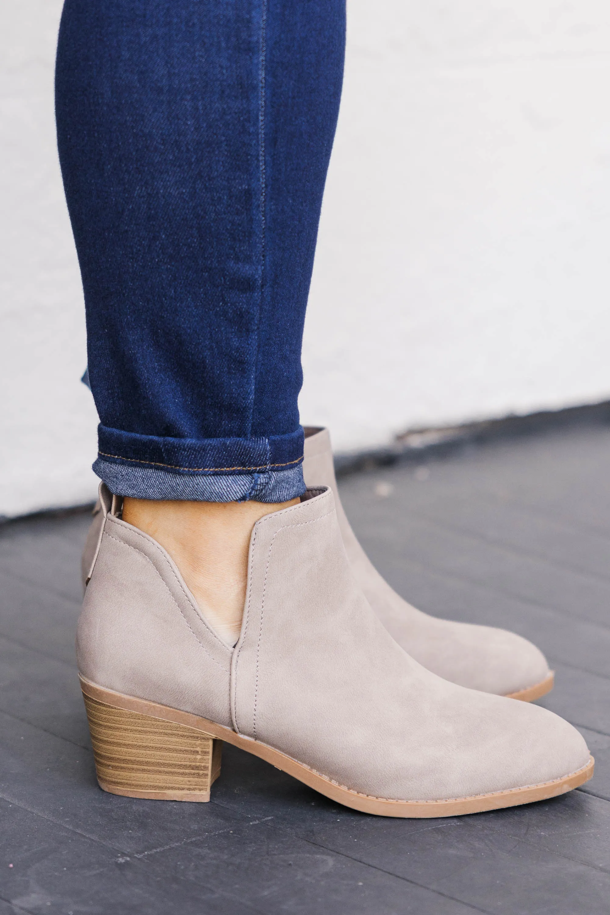 Boots On Worries Off Booties, Khaki