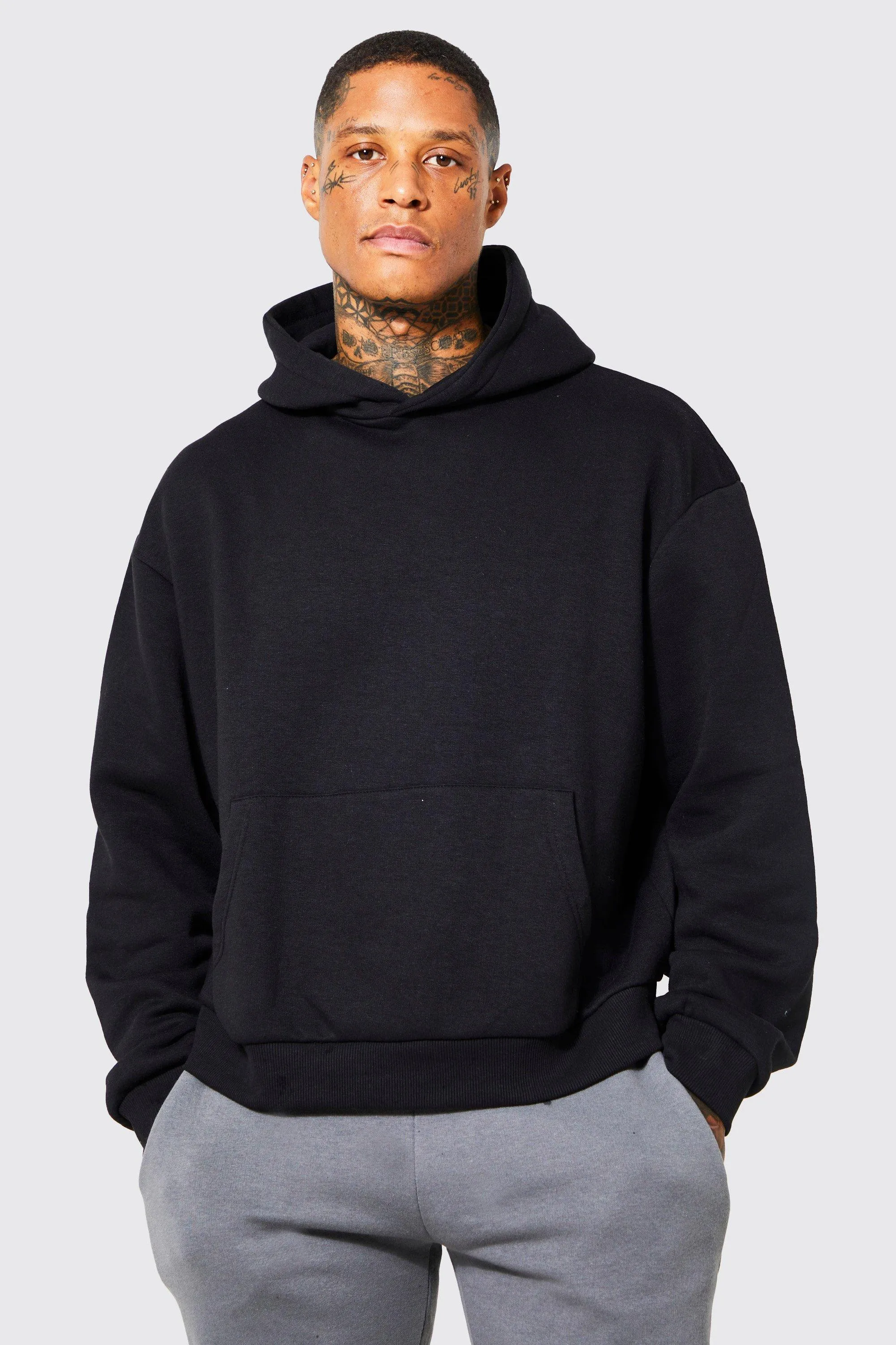 Boxy Fit Over The Head Hoodie