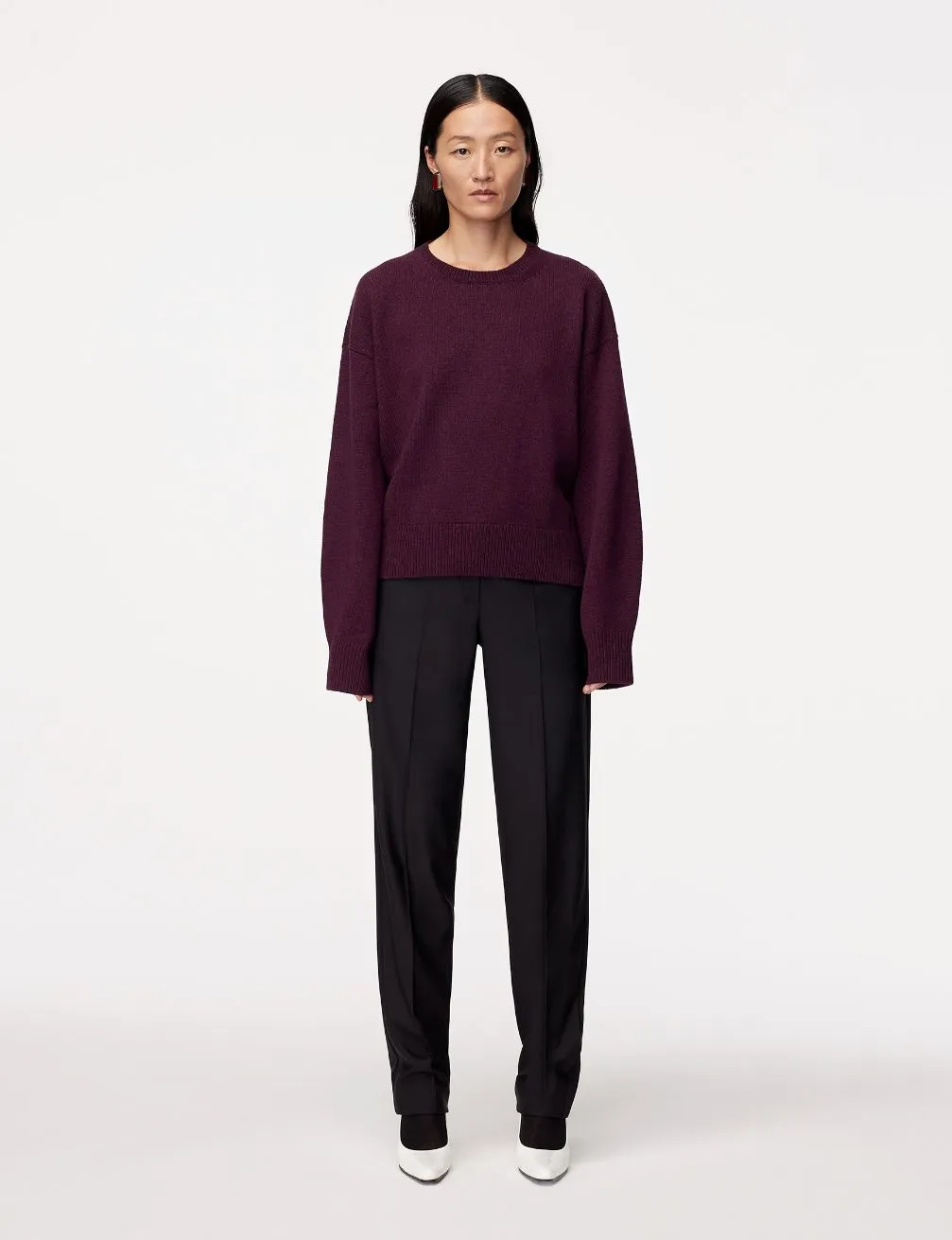 Cashmere Knit Sweatshirt