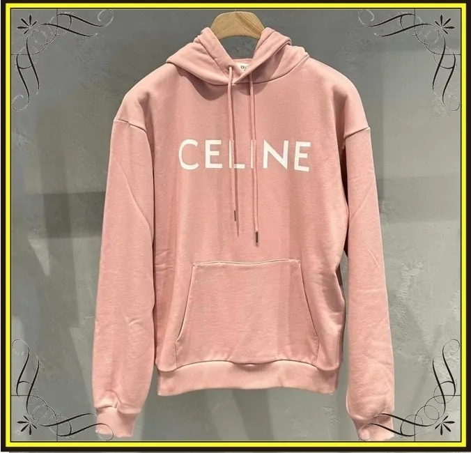 CELINE  |Loose Celine hoodie in Cotton fleece