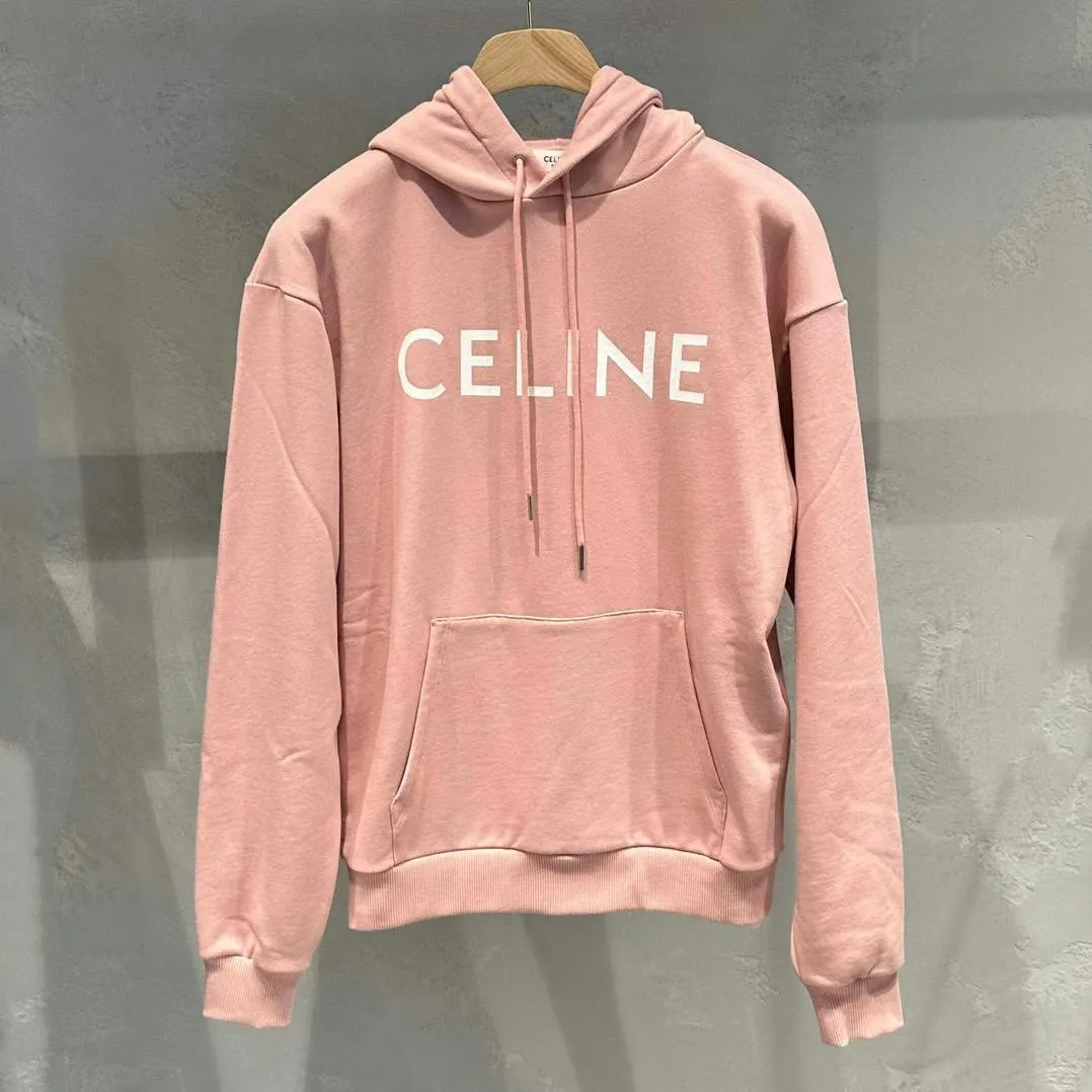 CELINE  |Loose Celine hoodie in Cotton fleece