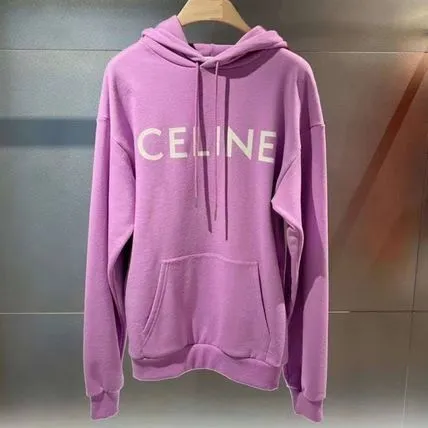 CELINE  |Loose Celine hoodie in Cotton fleece