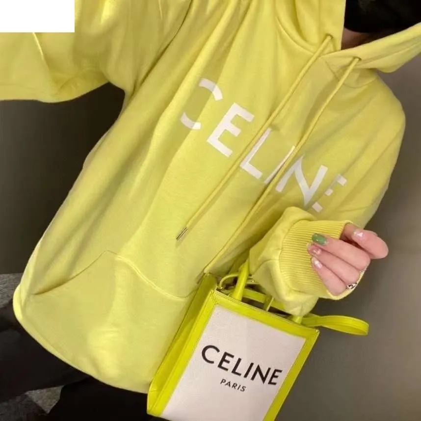 CELINE  |Loose Celine hoodie in Cotton fleece