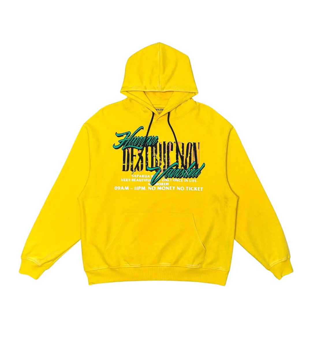 Civilized DESTRUCTION TOUR HOODIE (YELLOW)