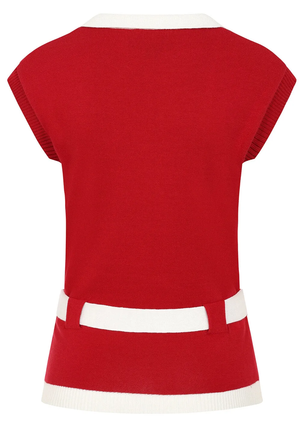 Collectif Norma 60's Jumper Sweater Red