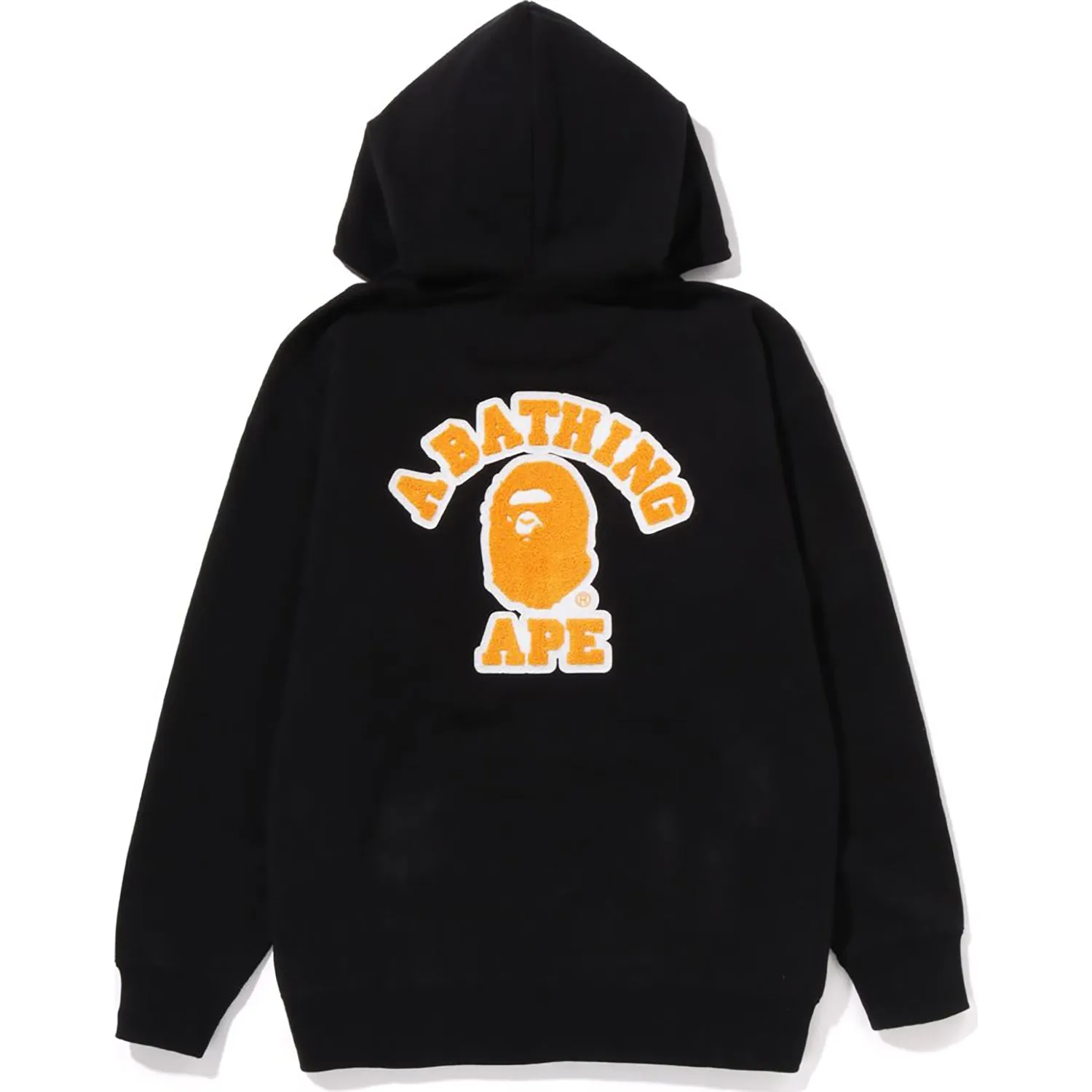 COLLEGE PATCHED OVERSIZED FULL ZIP HOODIE LADIES