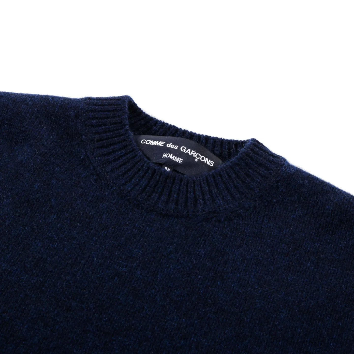 COMME DES GARCONS HOMME N007 WOOL SWEATER NAVY