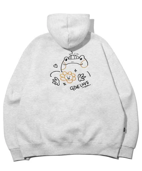 COMPAGNO  |[COMPAGNO]★FROG POP EMBROIDERED HOODIE