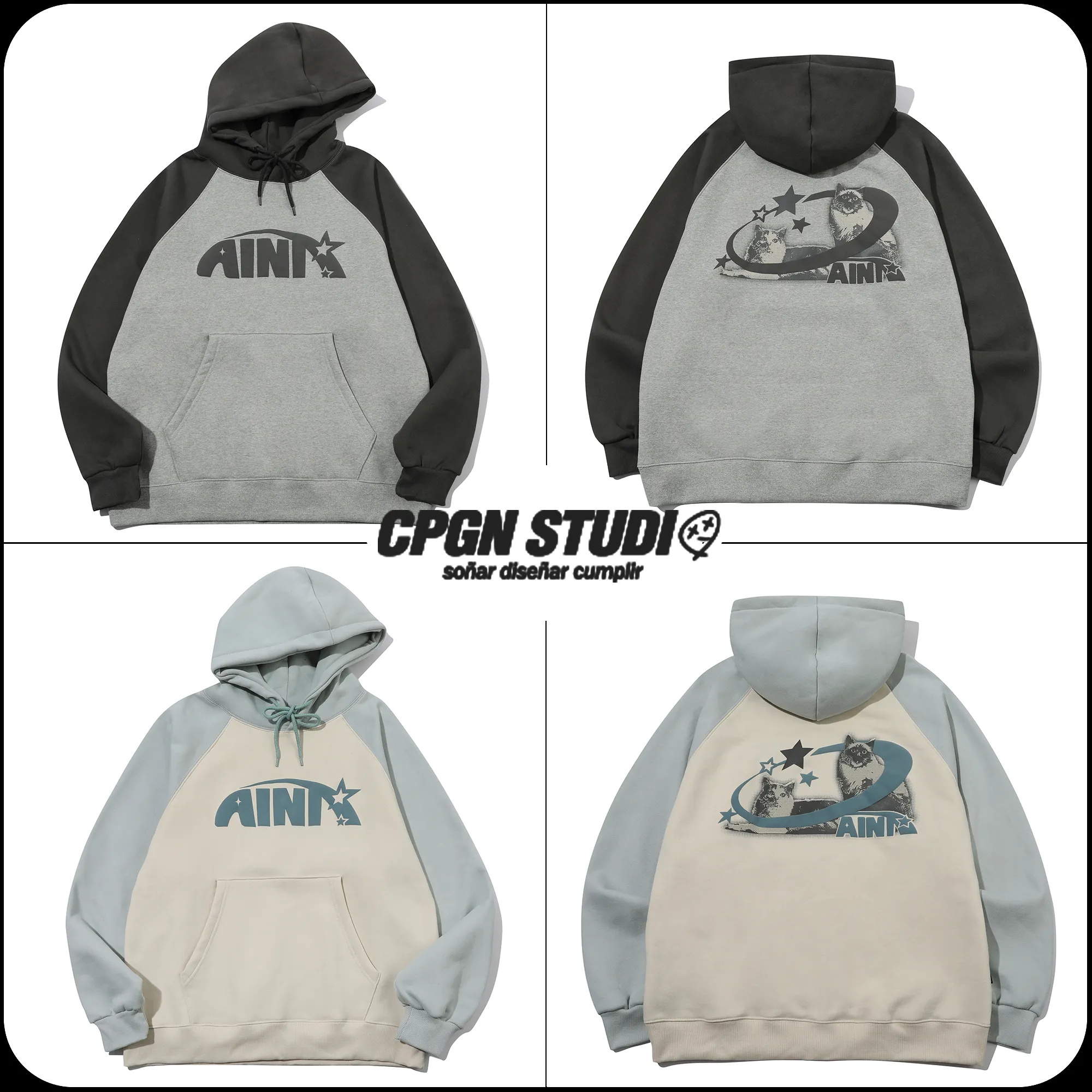 COMPAGNO  |[CPGN STUDIO ]★AINICAT Raglan Hoodie