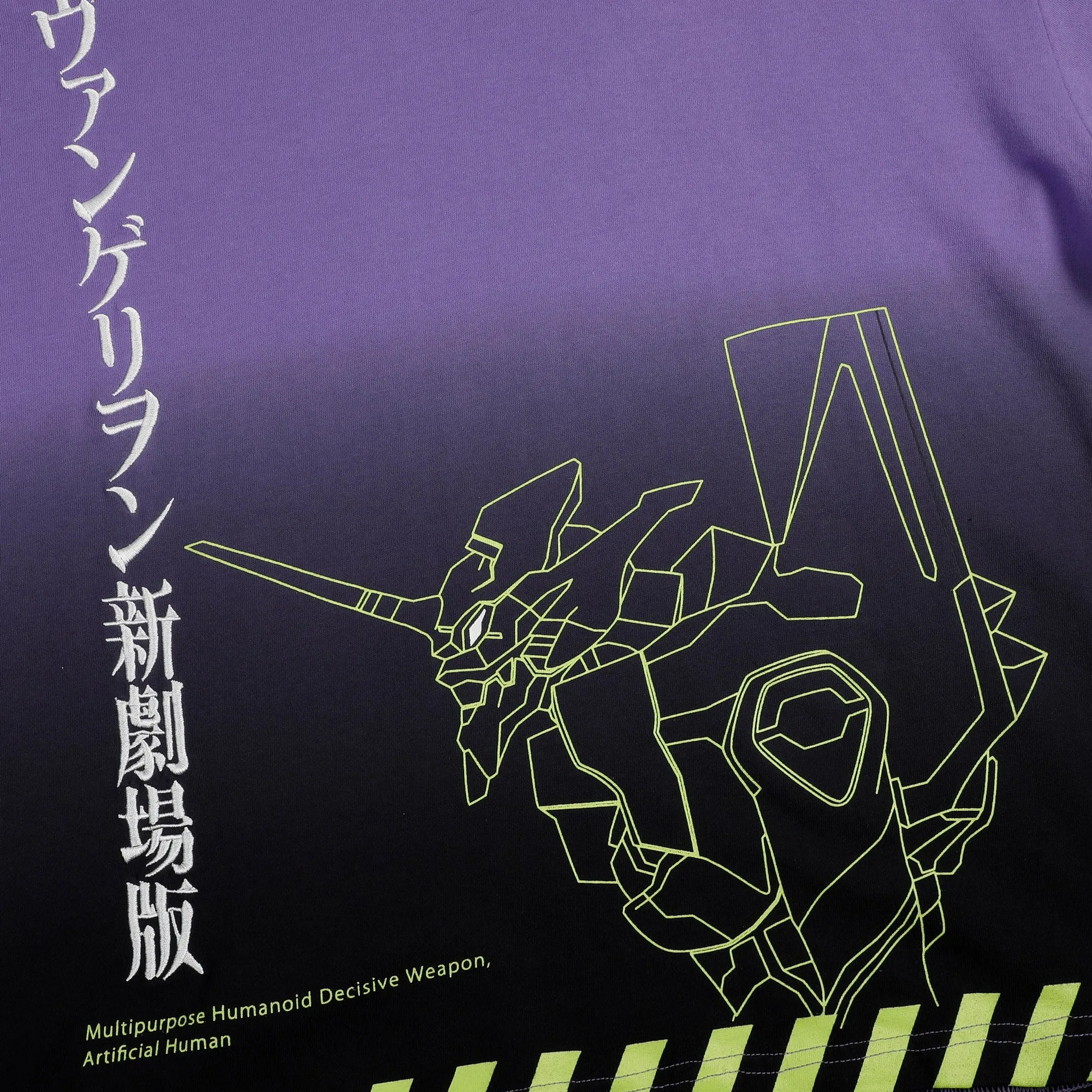 Eva Unit-01 Gradient Short Sleeve Hoodie