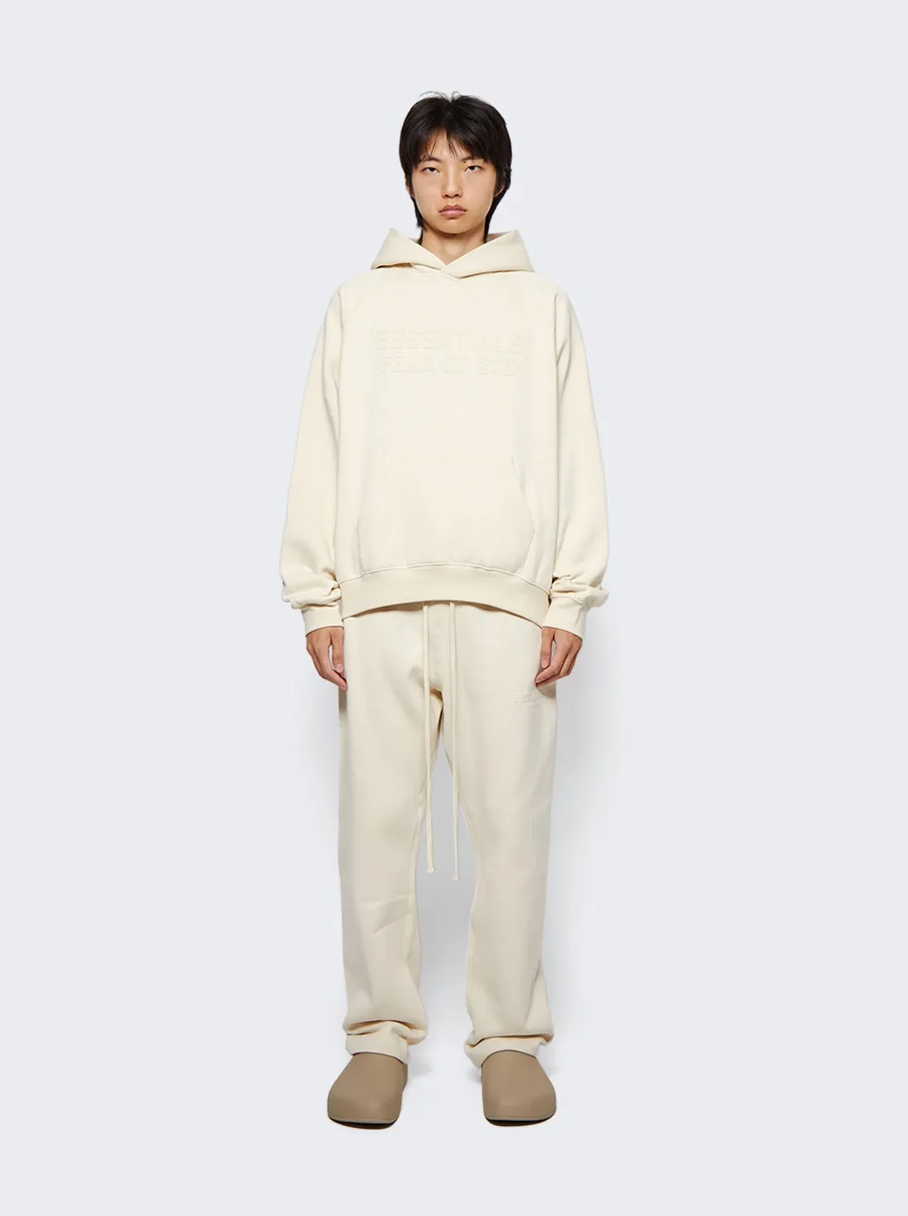 Fear of God ESSENTIALS Hoodie 'Egg Shell'