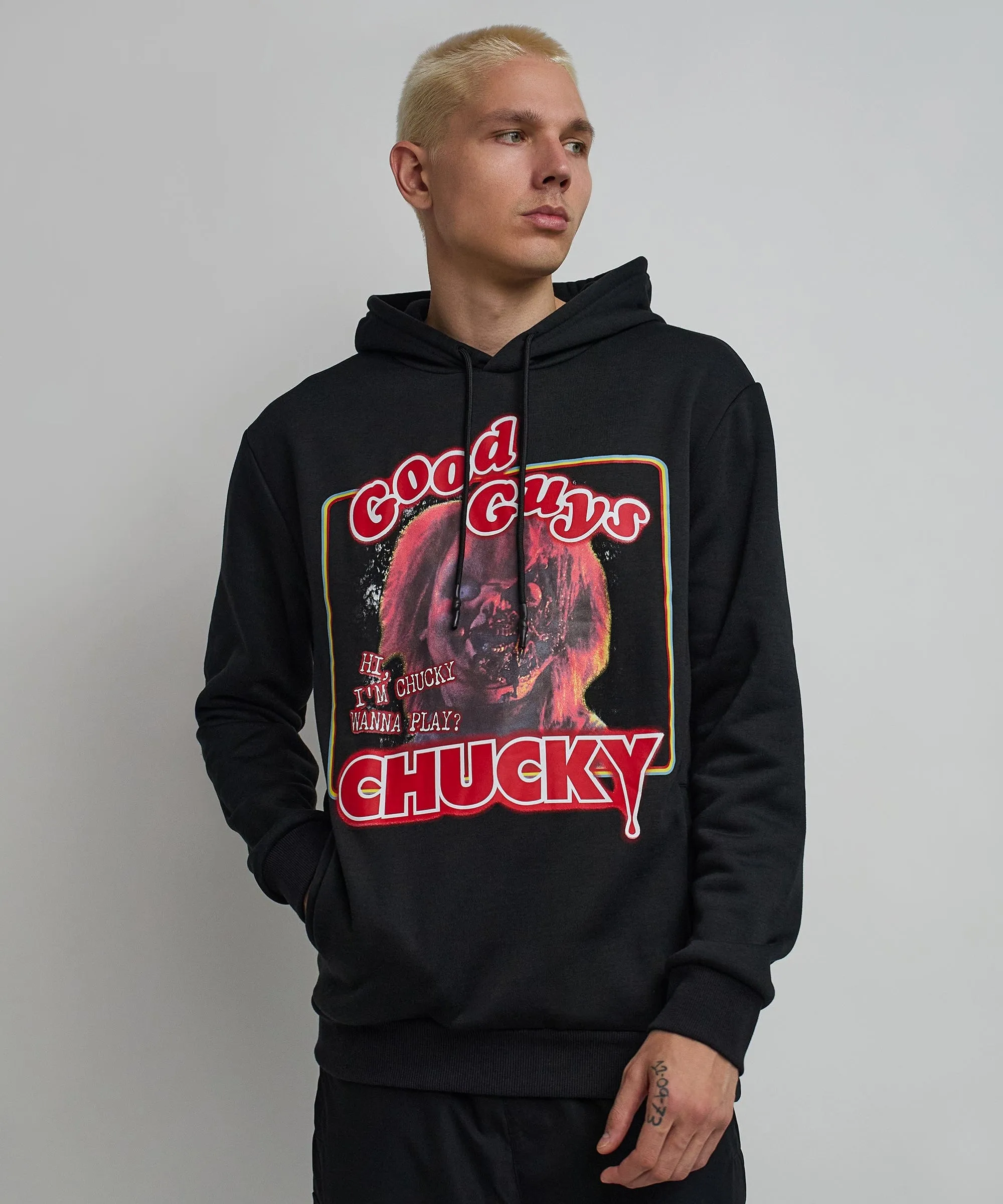 Hi I'm Chucky Graphic Print Hoodie