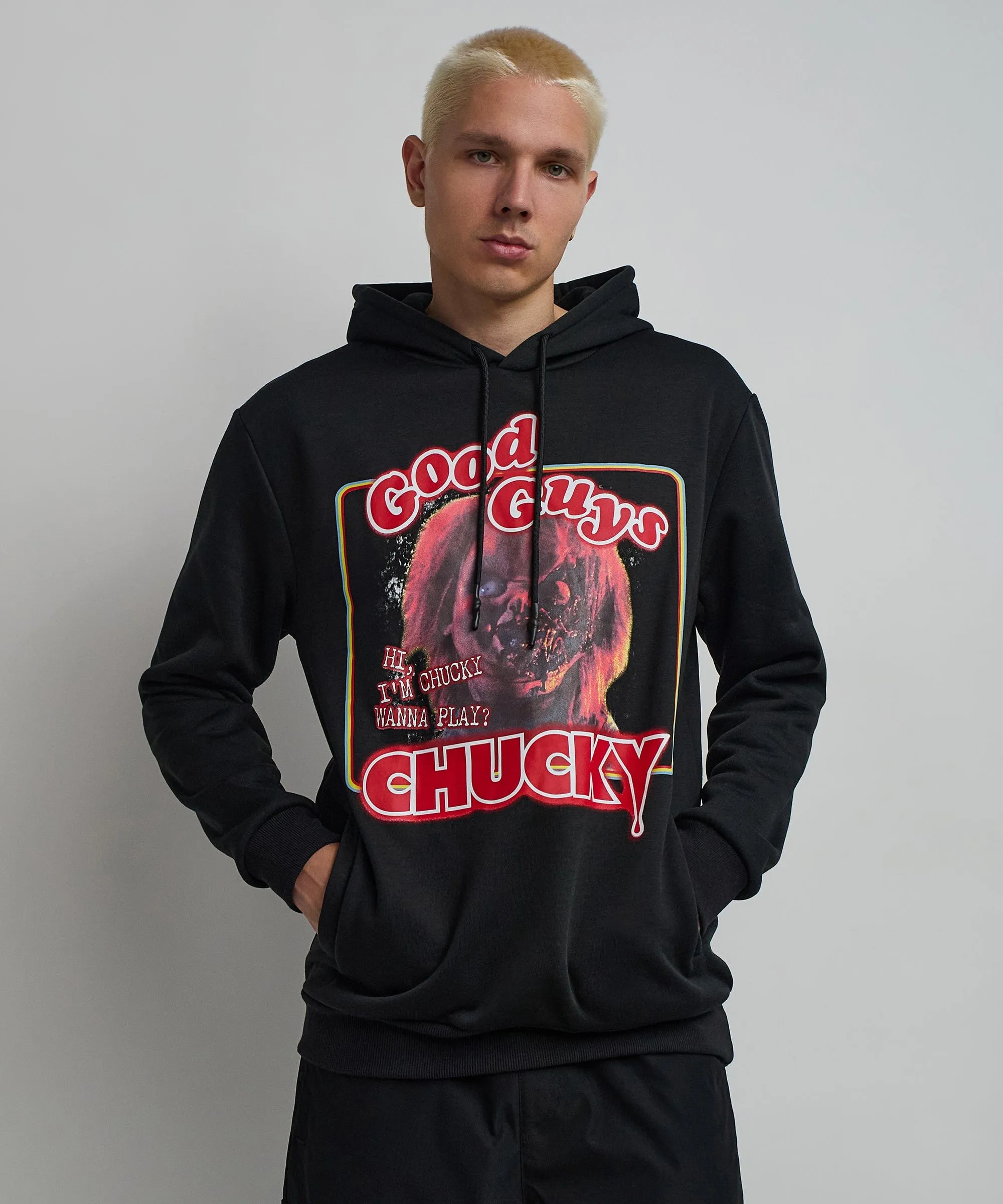 Hi I'm Chucky Graphic Print Hoodie