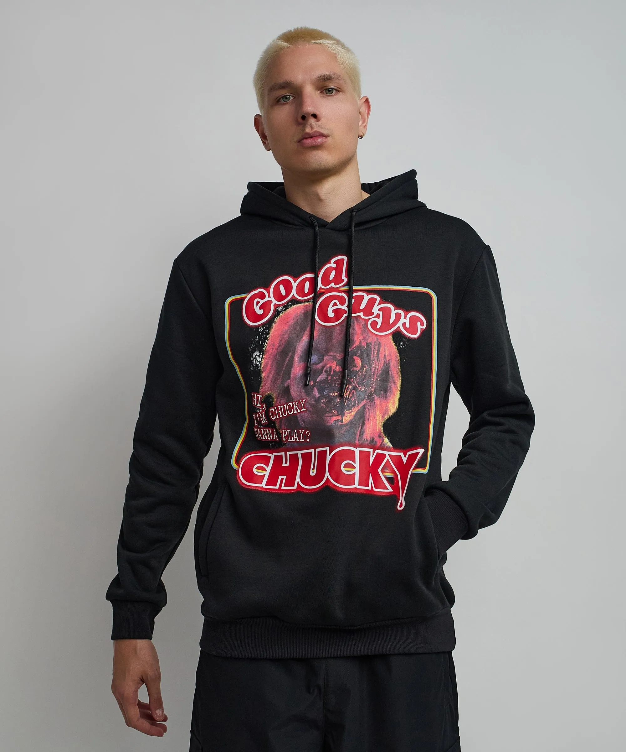 Hi I'm Chucky Graphic Print Hoodie