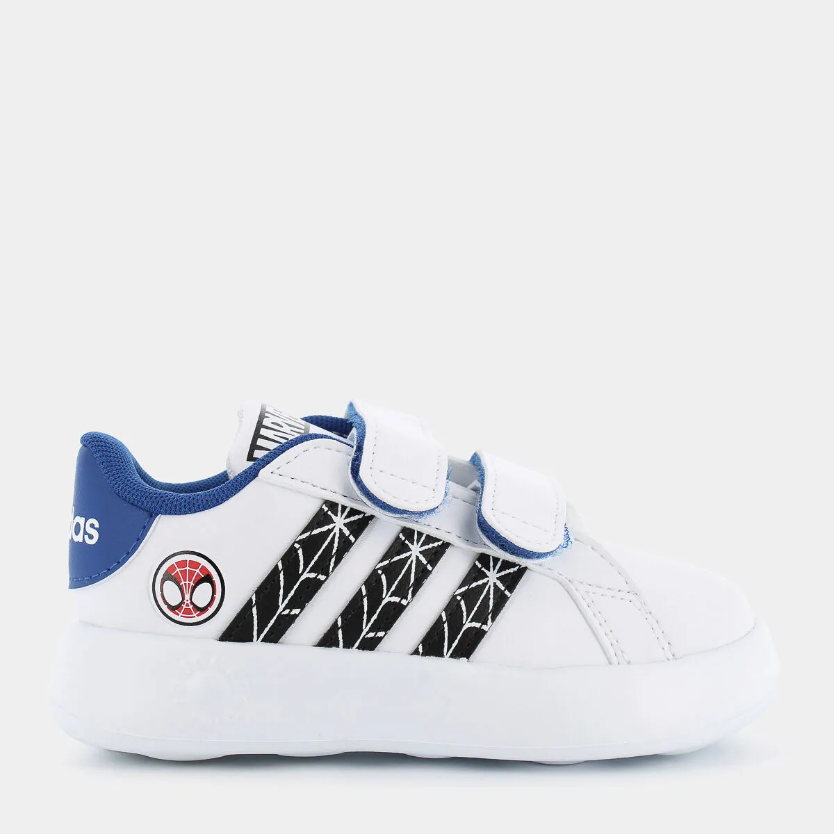 ID8017GRAND COURT SPIDER-MAN CF Iftwr white/core black/team royal blue- PRIMI PASSI