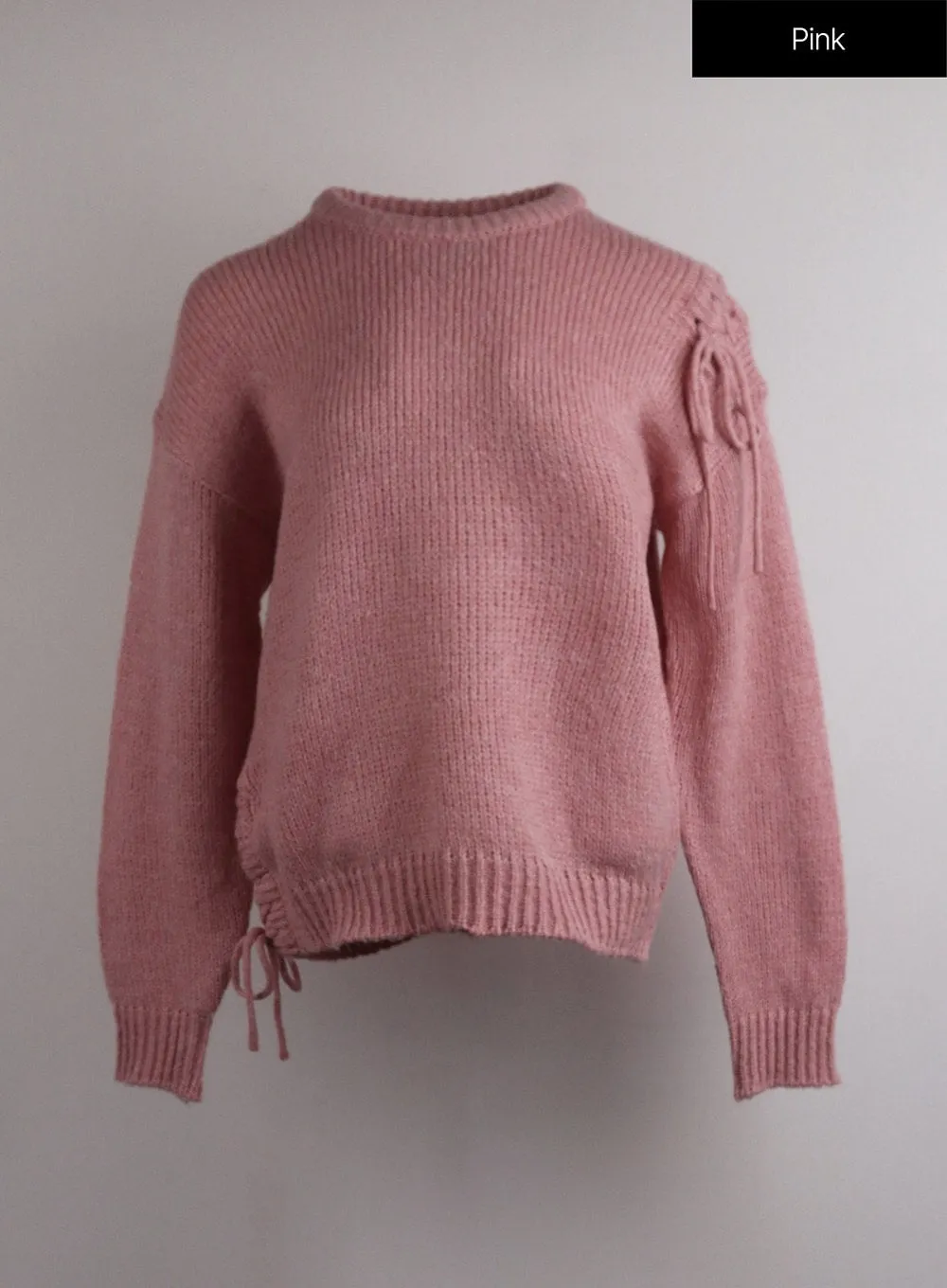 Knit Round Neck Long Sleeve Sweater OJ417