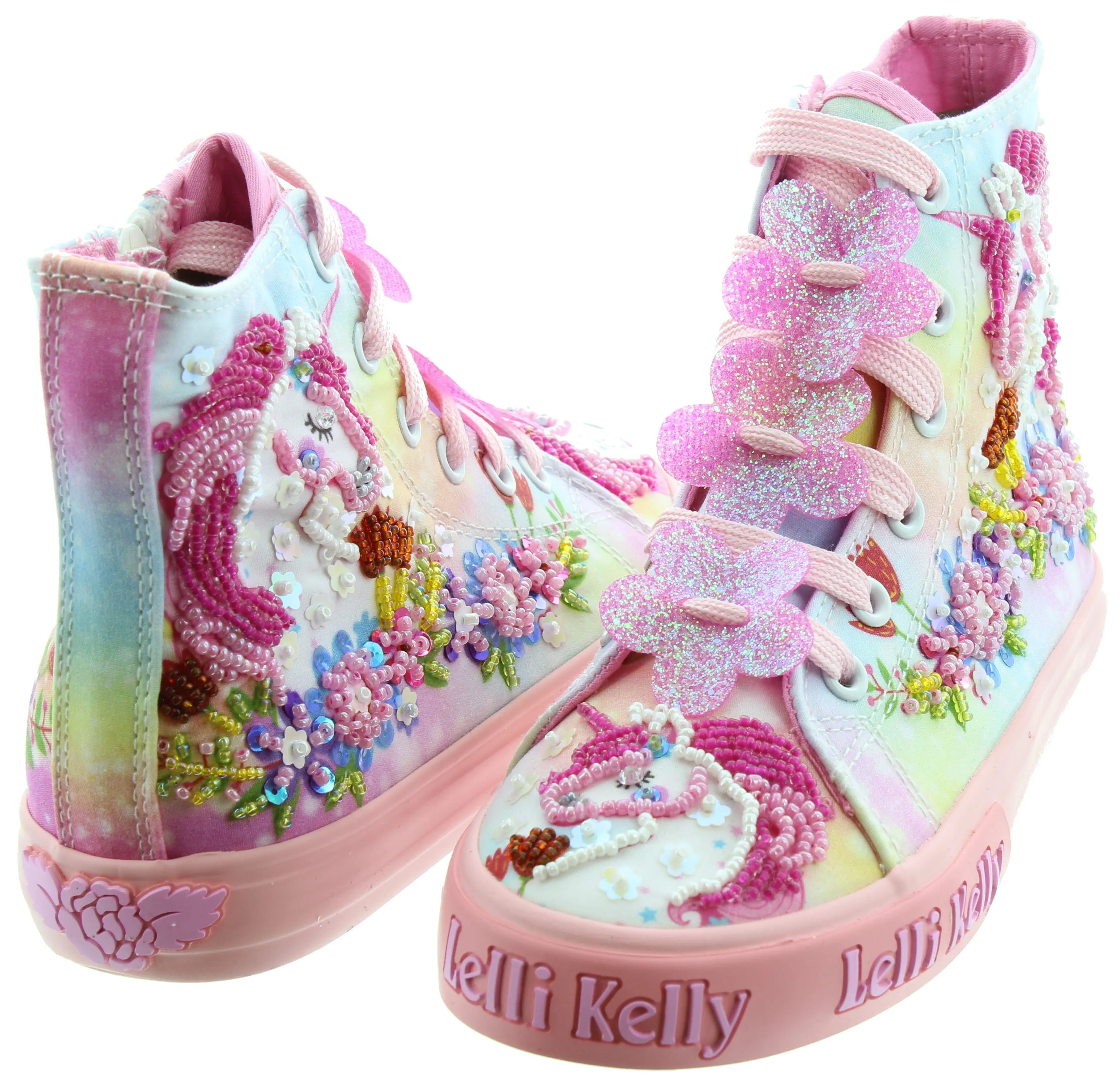 LELLI KELLY Kids LK1002 Unicorn Baseball Boots In Multi