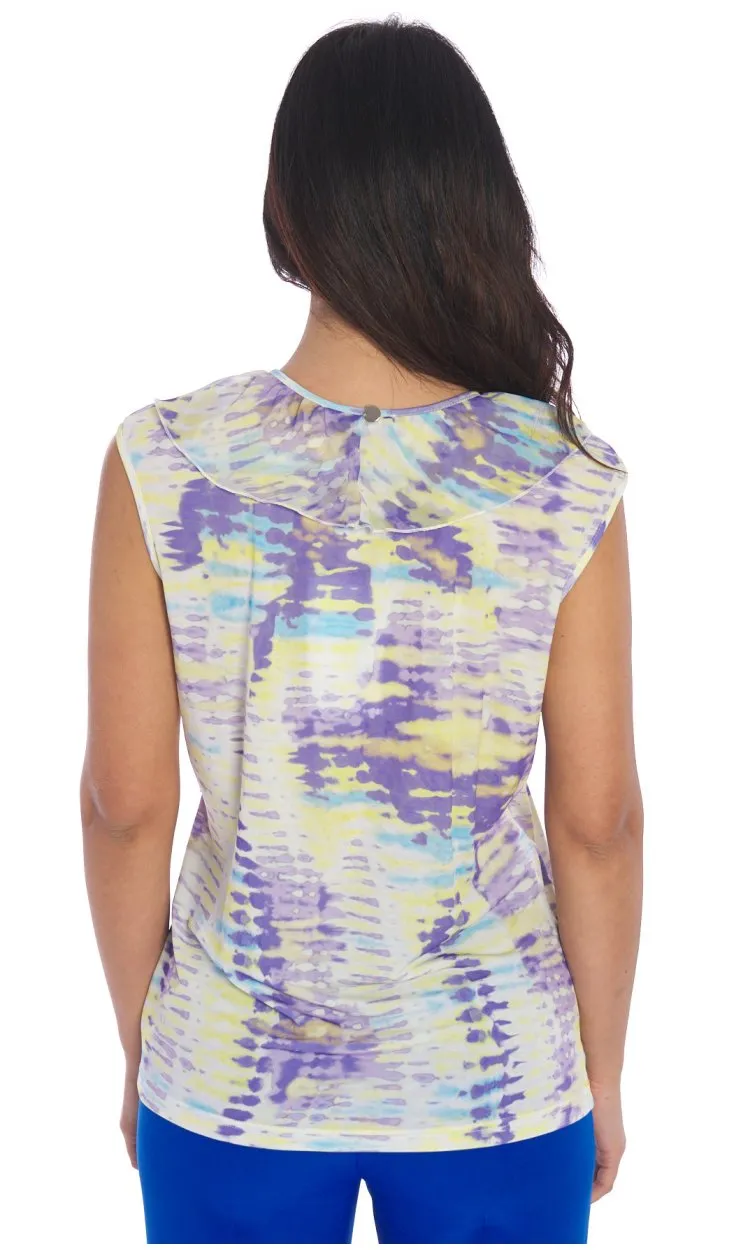 Lilac lime print top