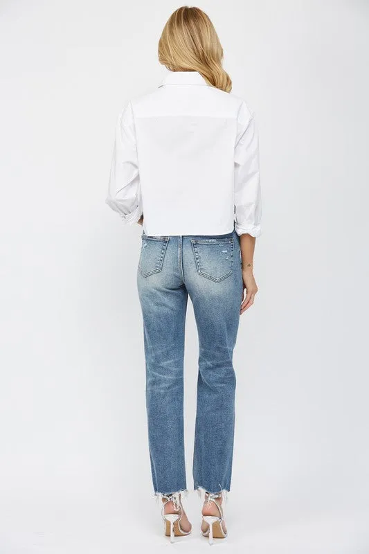 Luanda High Rise Straight Leg Denim