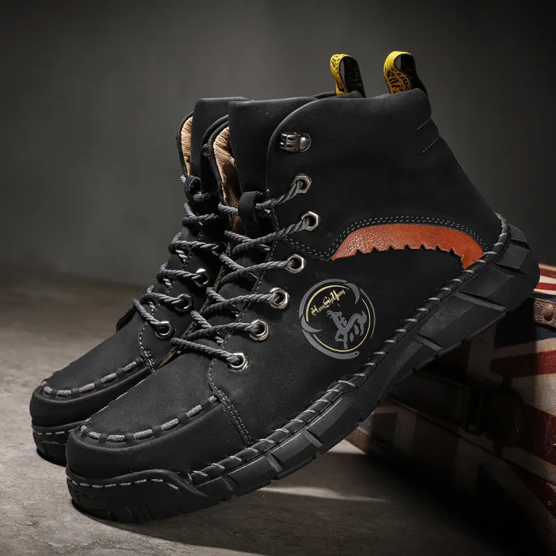 Men's Non Slip Hand Stitching Boots