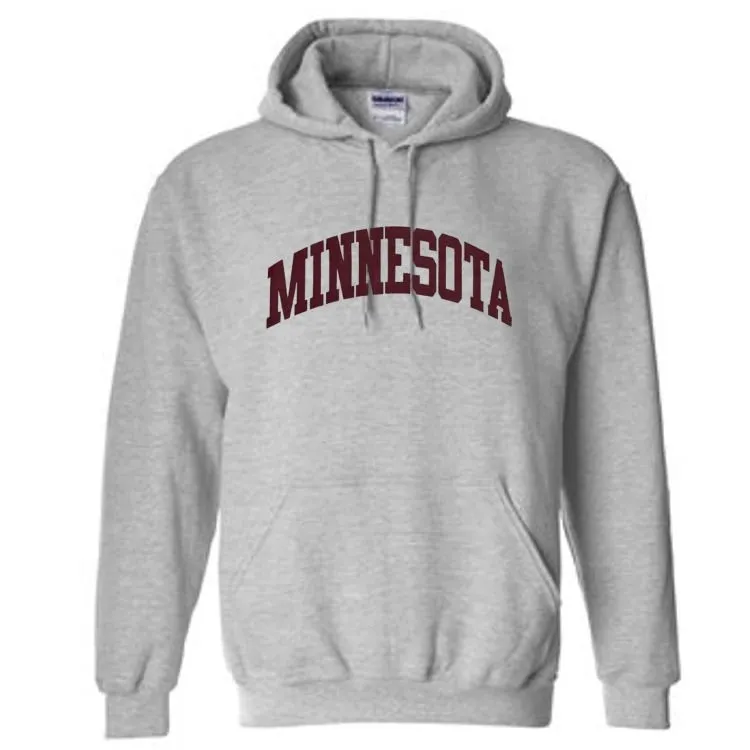 Minnesota Gray Pullover Hoodie