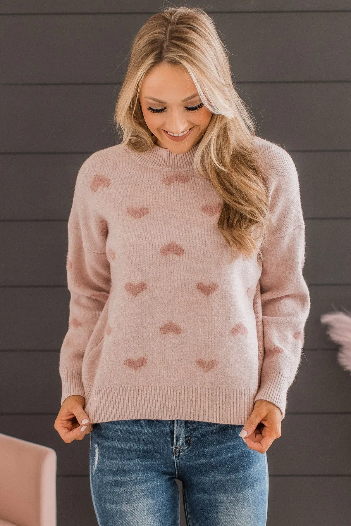 My One & Only Knit Sweater- Dusty Pink