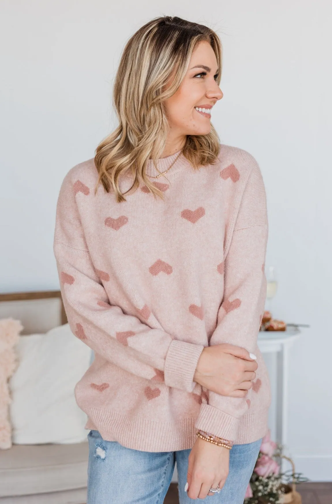 My One & Only Knit Sweater- Dusty Pink