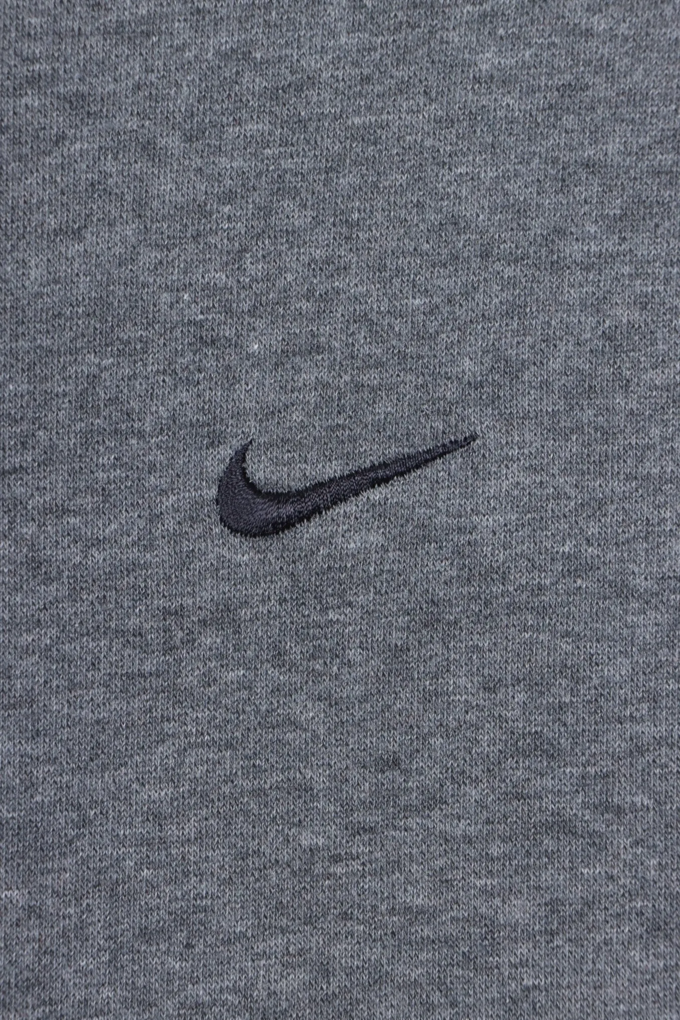 NIKE Embroidered Swoosh Logo Grey Hoodie (L)