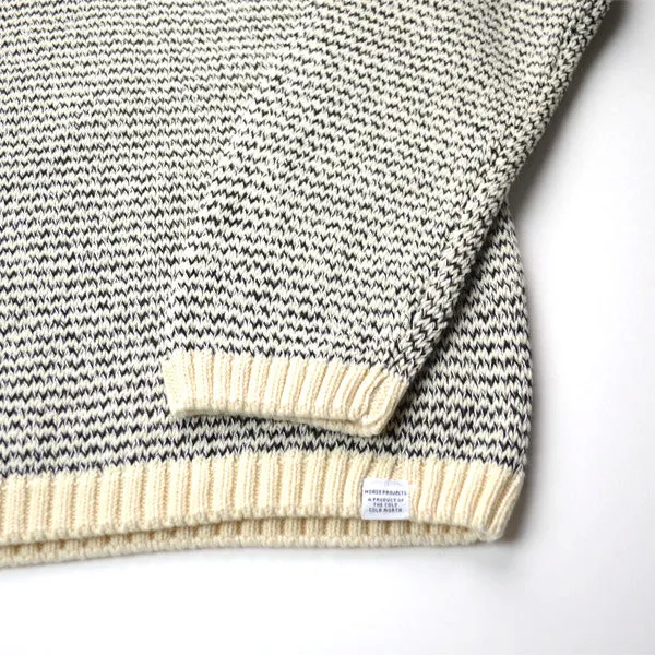 Norse Projects - Sigfred Stripe Sweater - Kit White