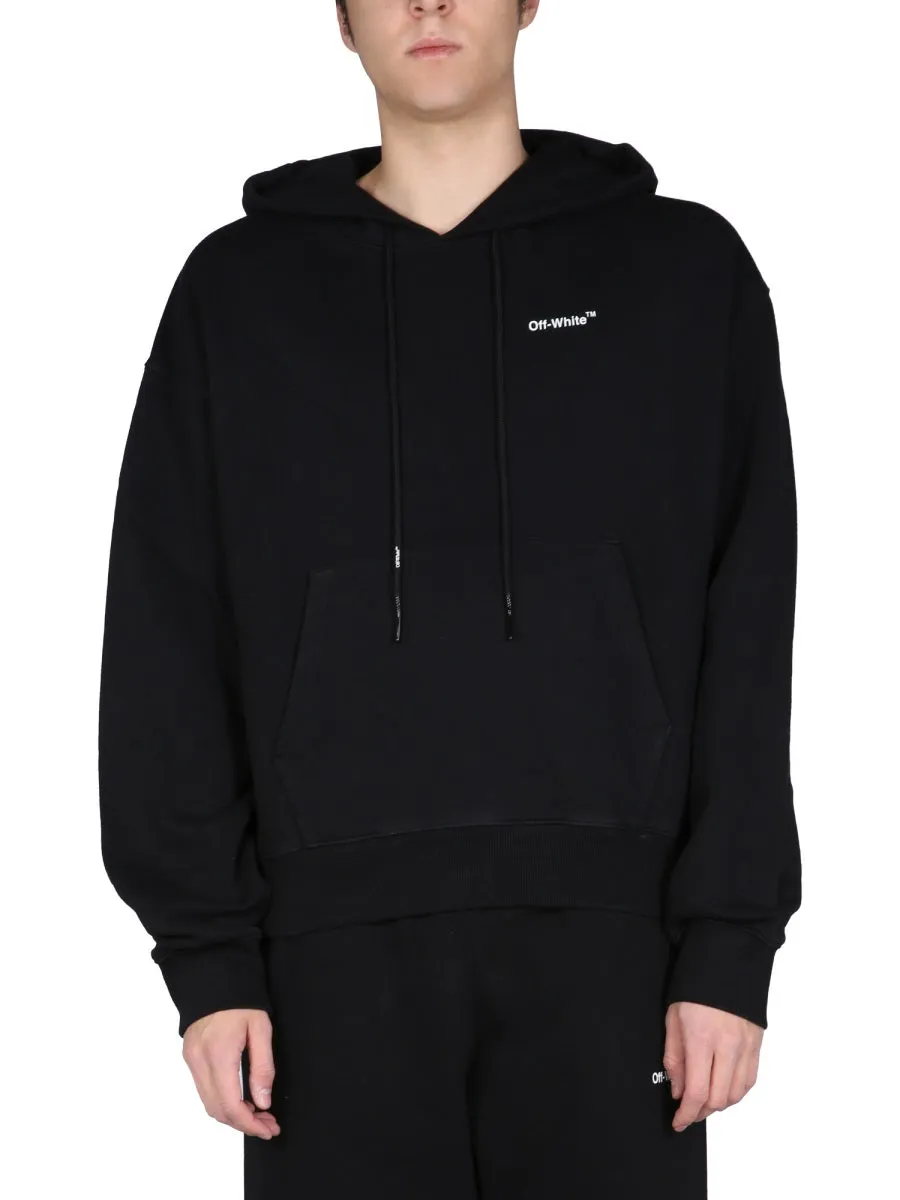 Off-White Caravaggio Arrow Over Drawstring Hoodie