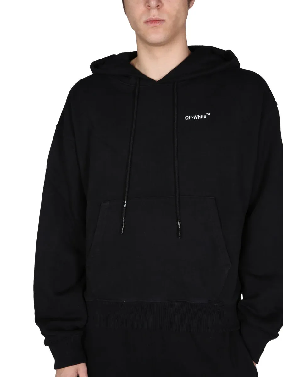 Off-White Caravaggio Arrow Over Drawstring Hoodie