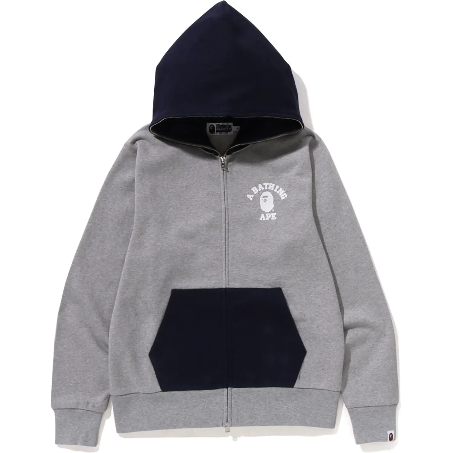 ONE POINT COLLEGE FULL ZIP HOODIE MENS