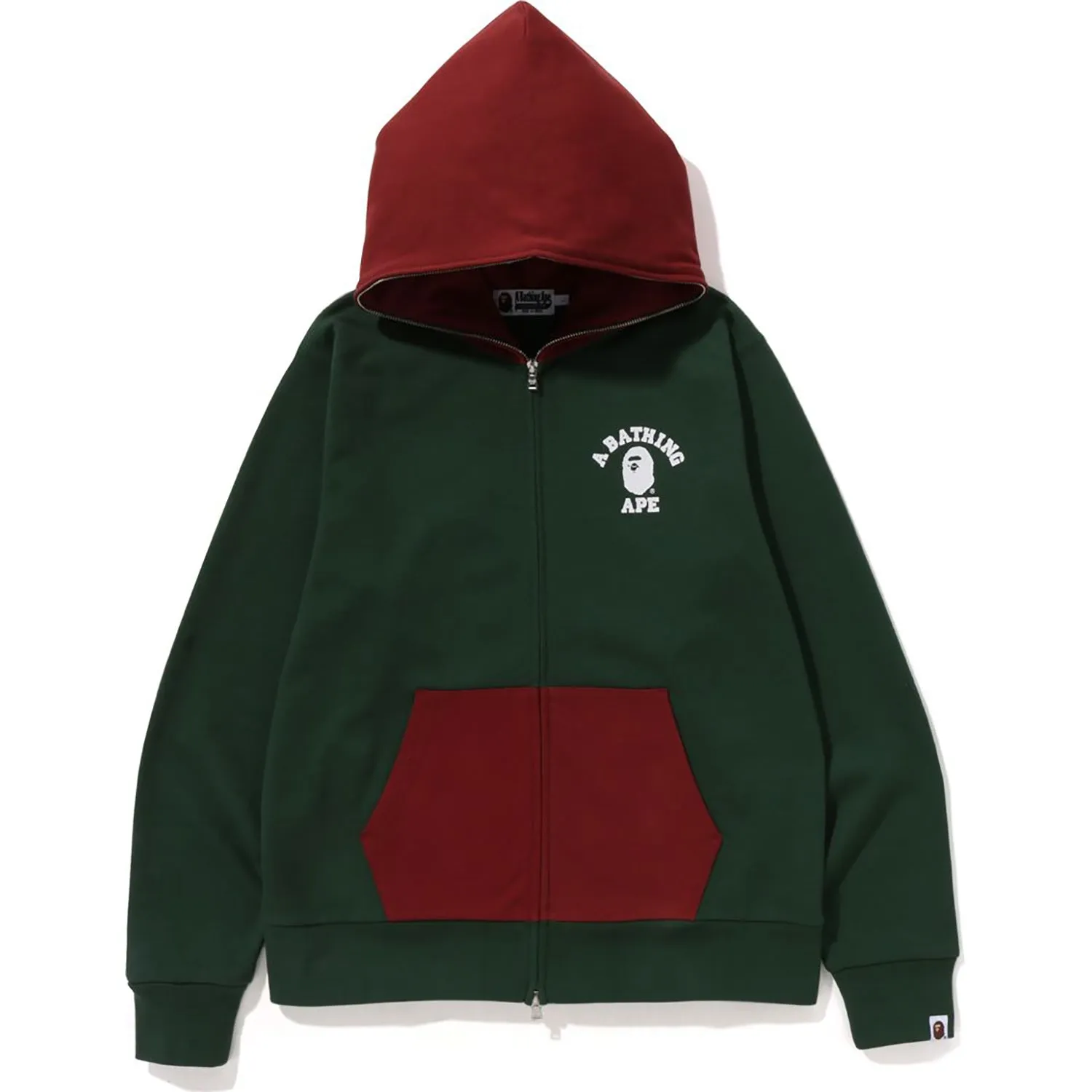 ONE POINT COLLEGE FULL ZIP HOODIE MENS