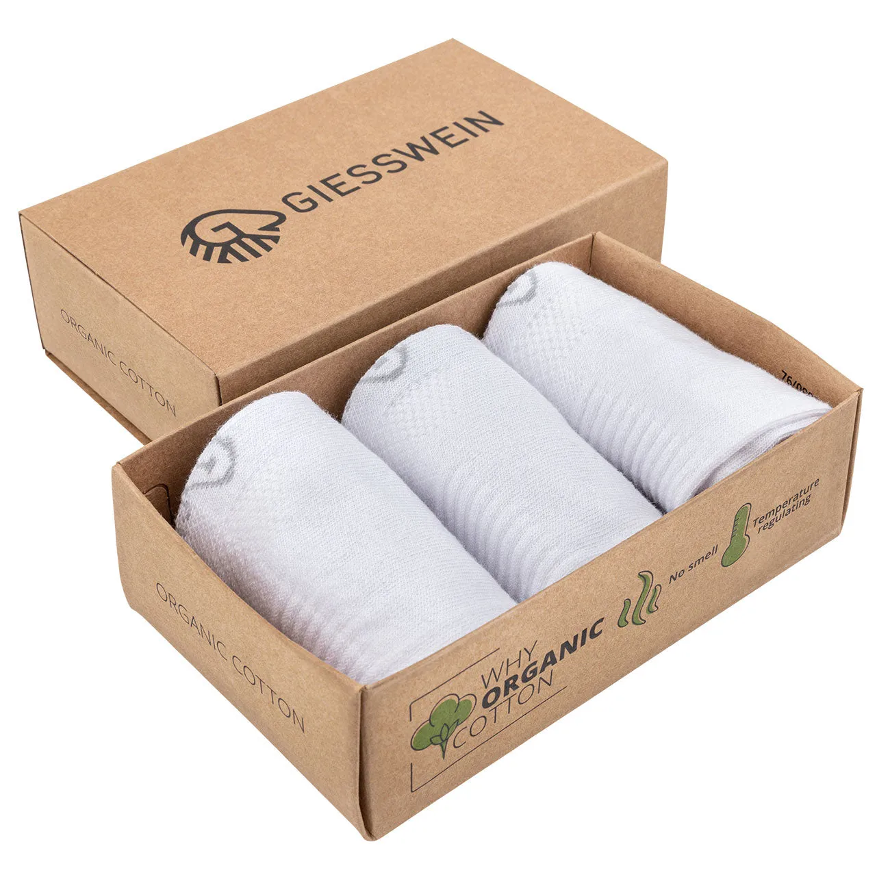 Organic Cotton Sneaker Socks (pack of three)