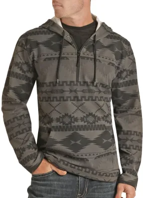 Panhandle Slim Mens Black Aztec Printed Hoodie