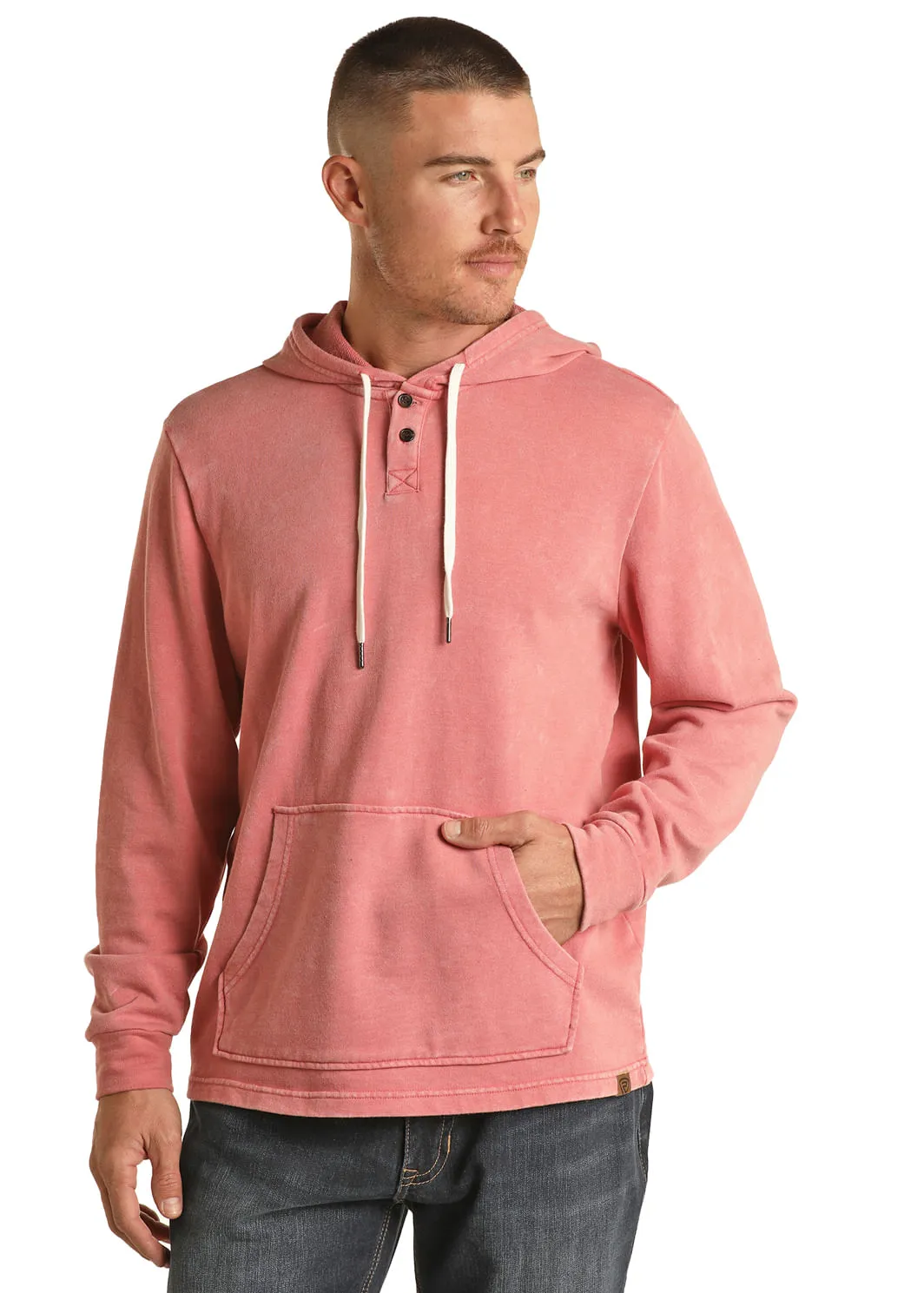 Panhandle Slim Mens Washed Jade Terry Hoodie