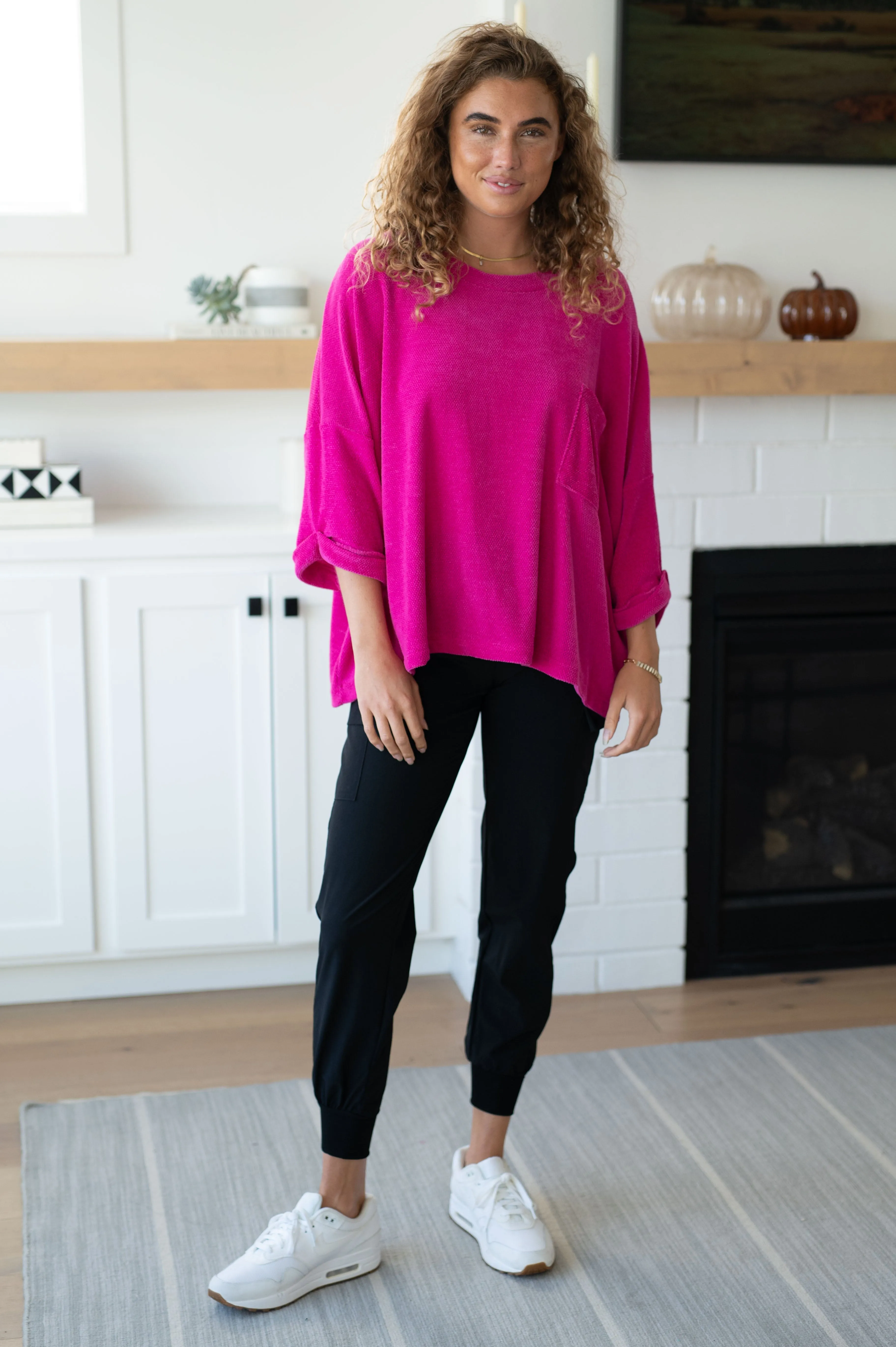 Pink Chenille Blouse